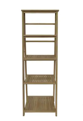 Product image of the product “Ladder Shelf, 175 cm Height | Teak Wood, Natural Finish ”